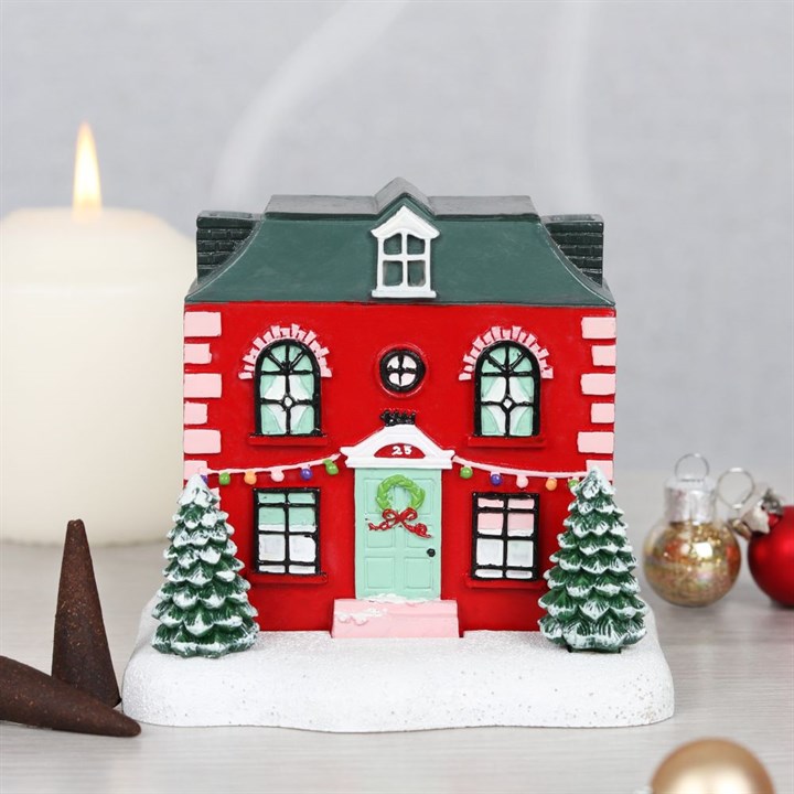 Christmas House Incense Burner