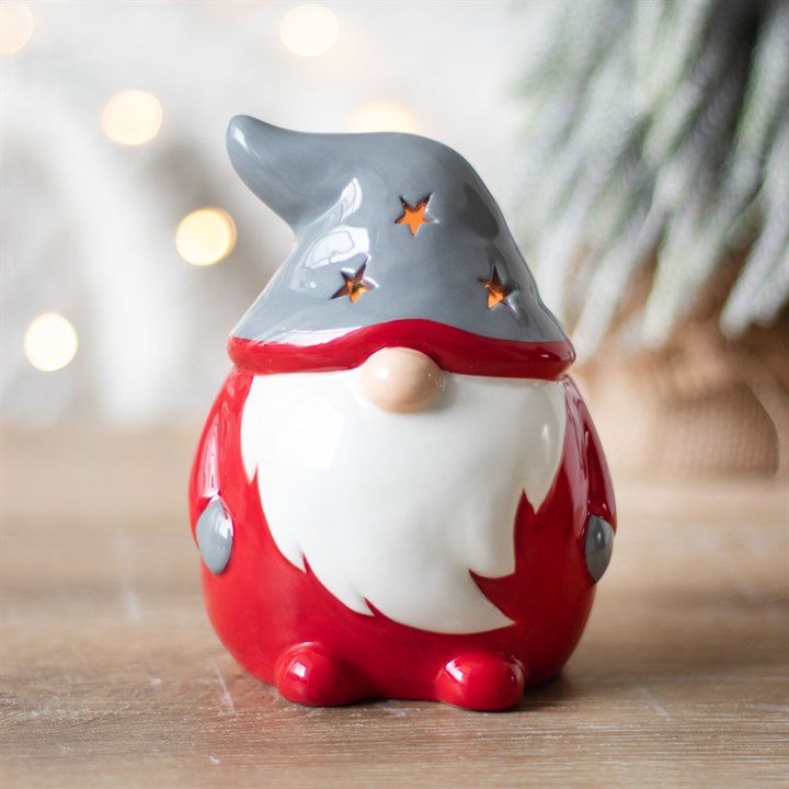 Christmas Gonk Tealight Holder – Starry Hat Design