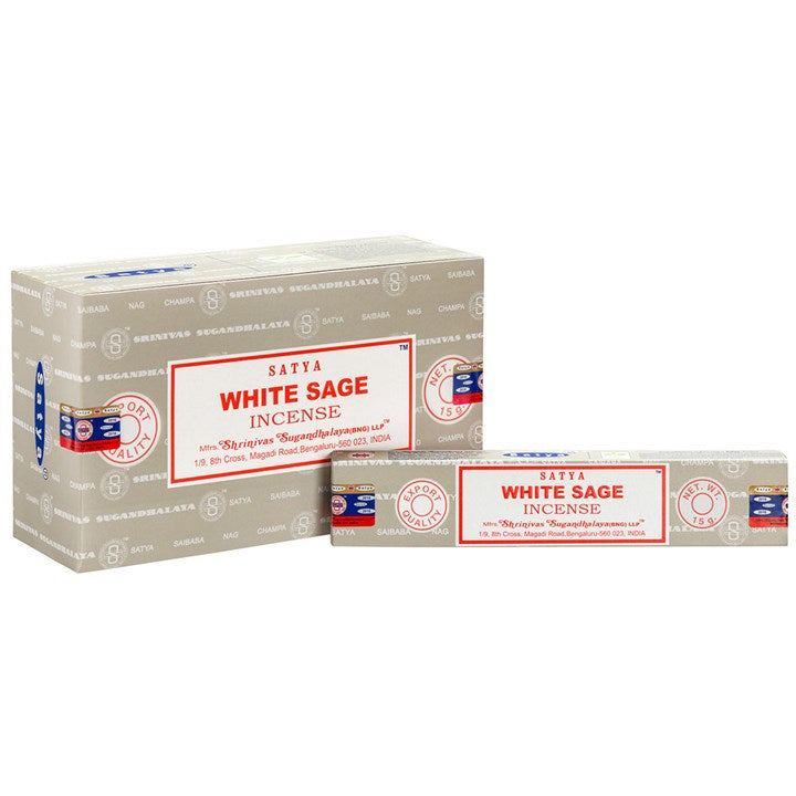 White Sage Incense by Satya - Perfect for Peace, Meditation & balance