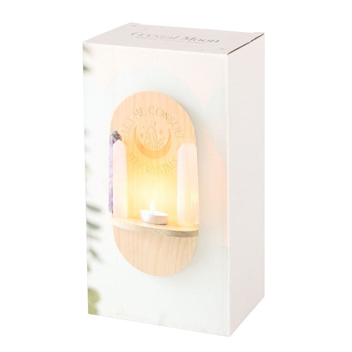 Natural “Let Me Consult My Crystals” Altar Shelf