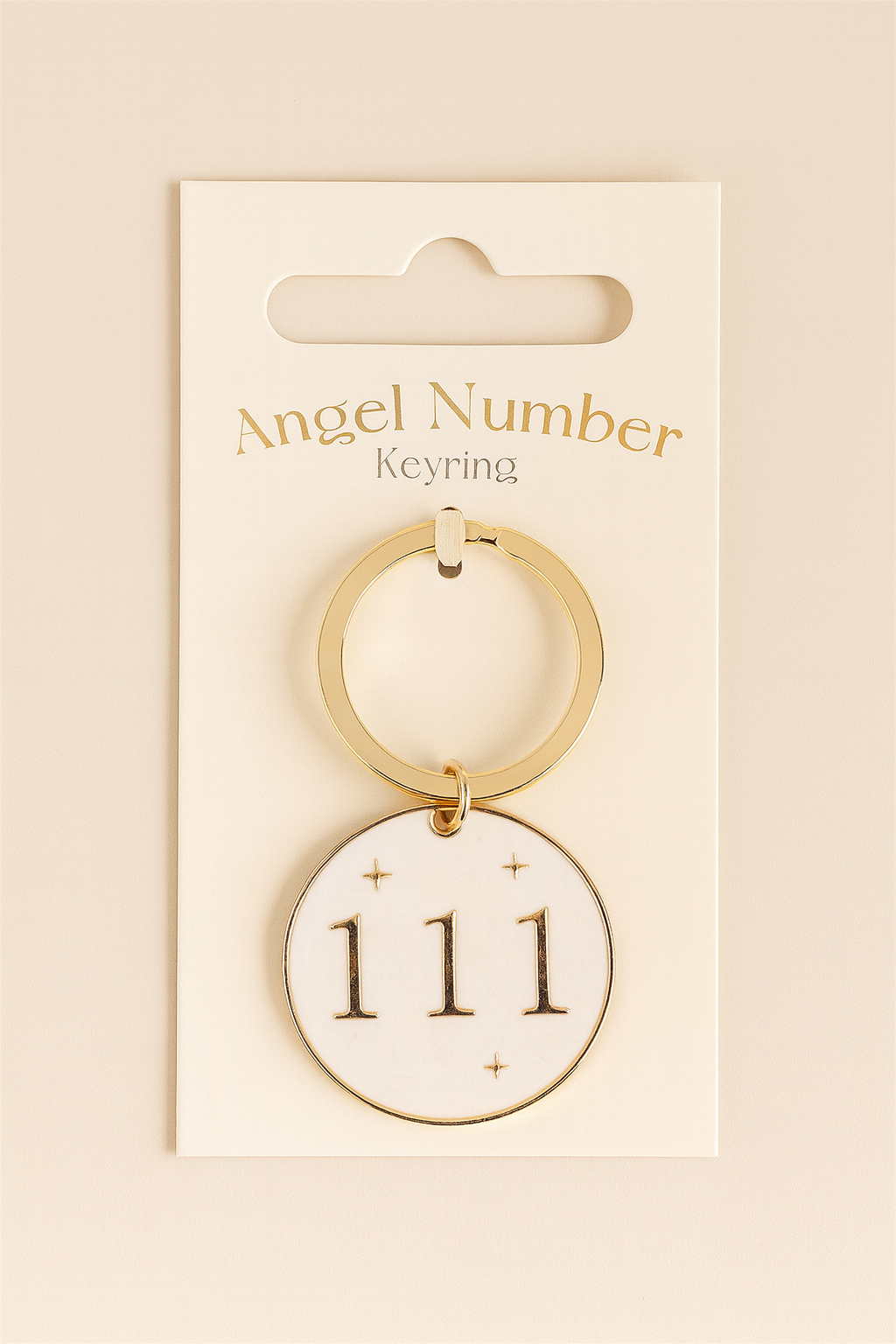 111 Angel Number Keyring
