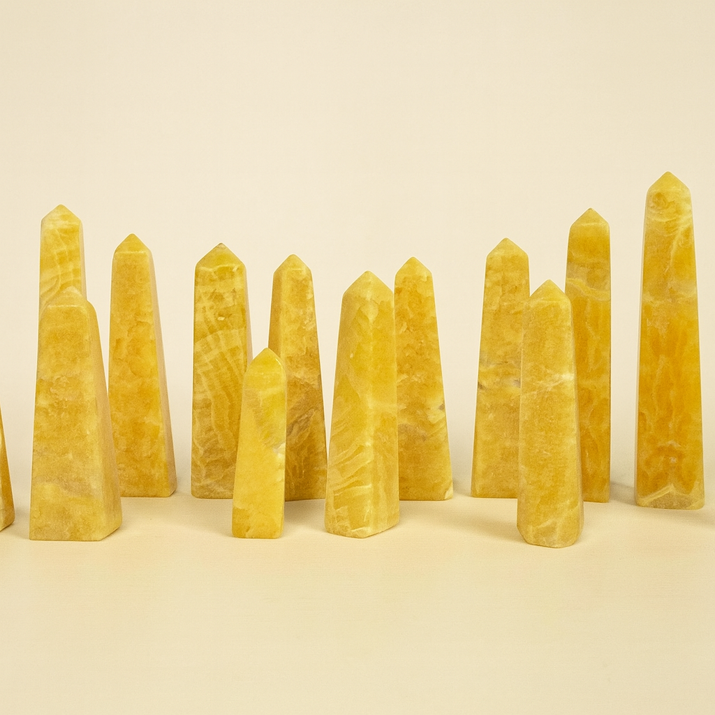 Orange Calcite Towers