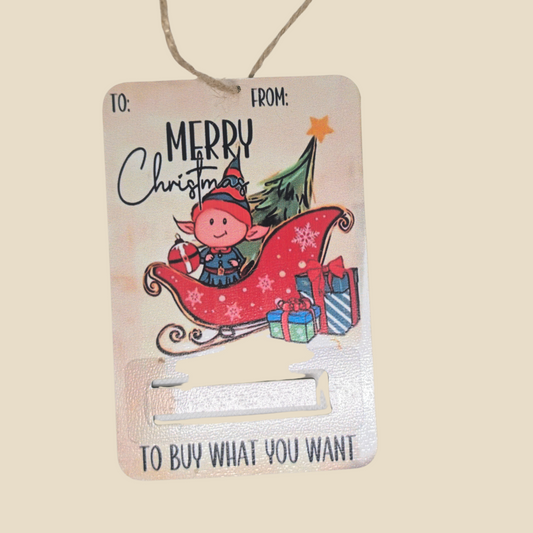 Christmas Gift Card & Money Holder – Elf Design
