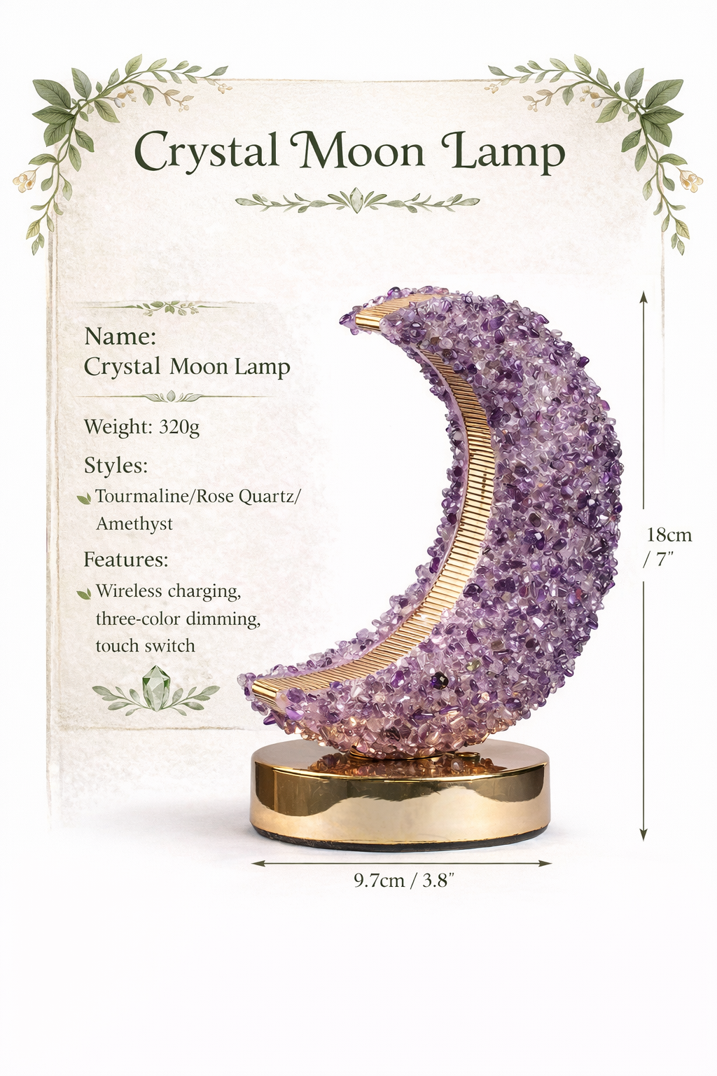 Crystal Moon Lamps