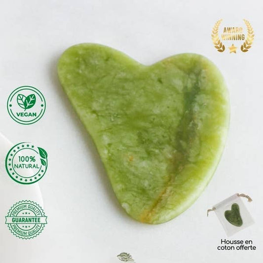 Gua sha beauty accessory | Green Jade Stone