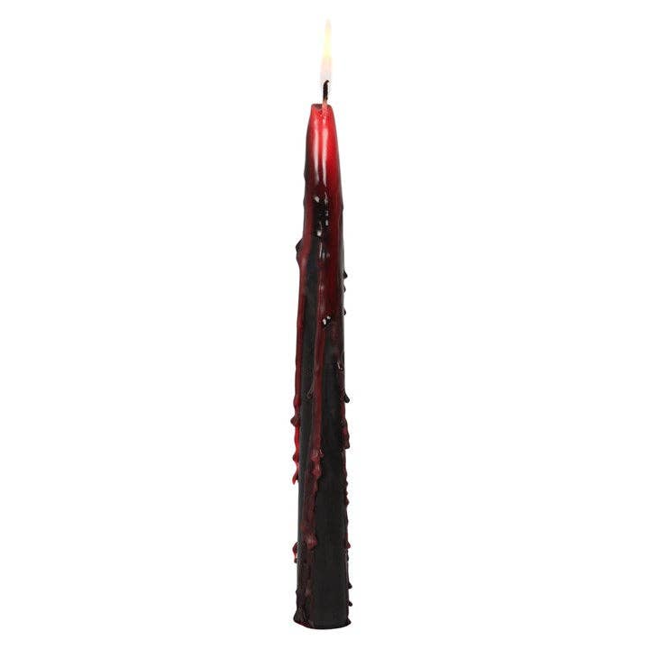Set of 4 Vampire Tears Taper "Bleeding" Candles