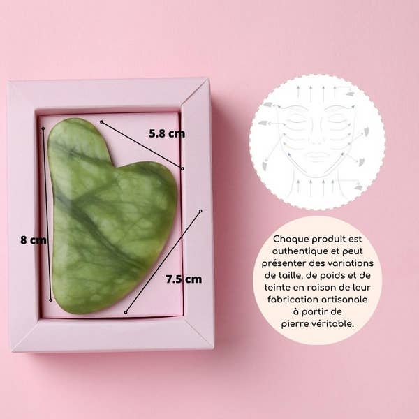 Gua sha beauty accessory | Green Jade Stone