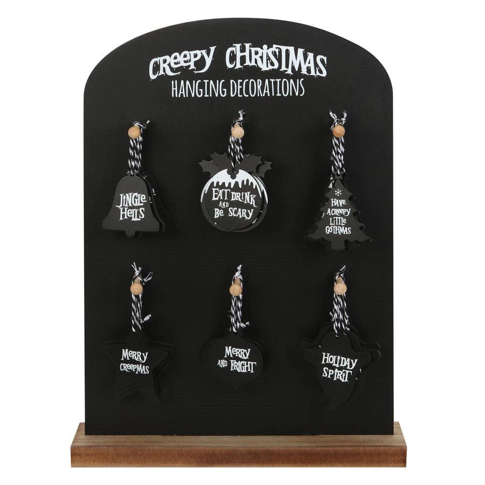 Creepy Christmas Hanging Signs