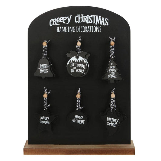 Creepy Christmas Hanging Signs