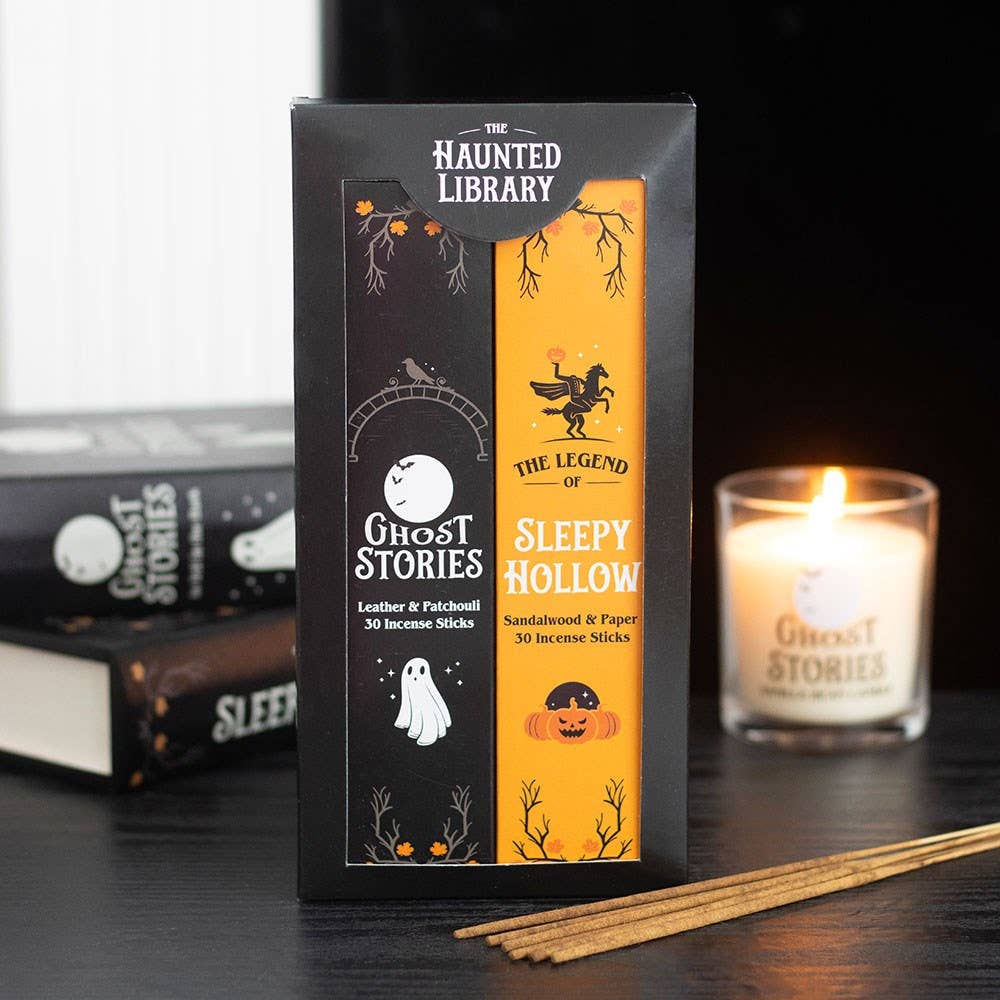 Set of 2 Haunted Library Incense Stick Packs (60 sticks)