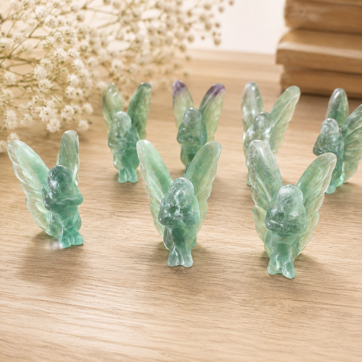Flourite Fairy Carving