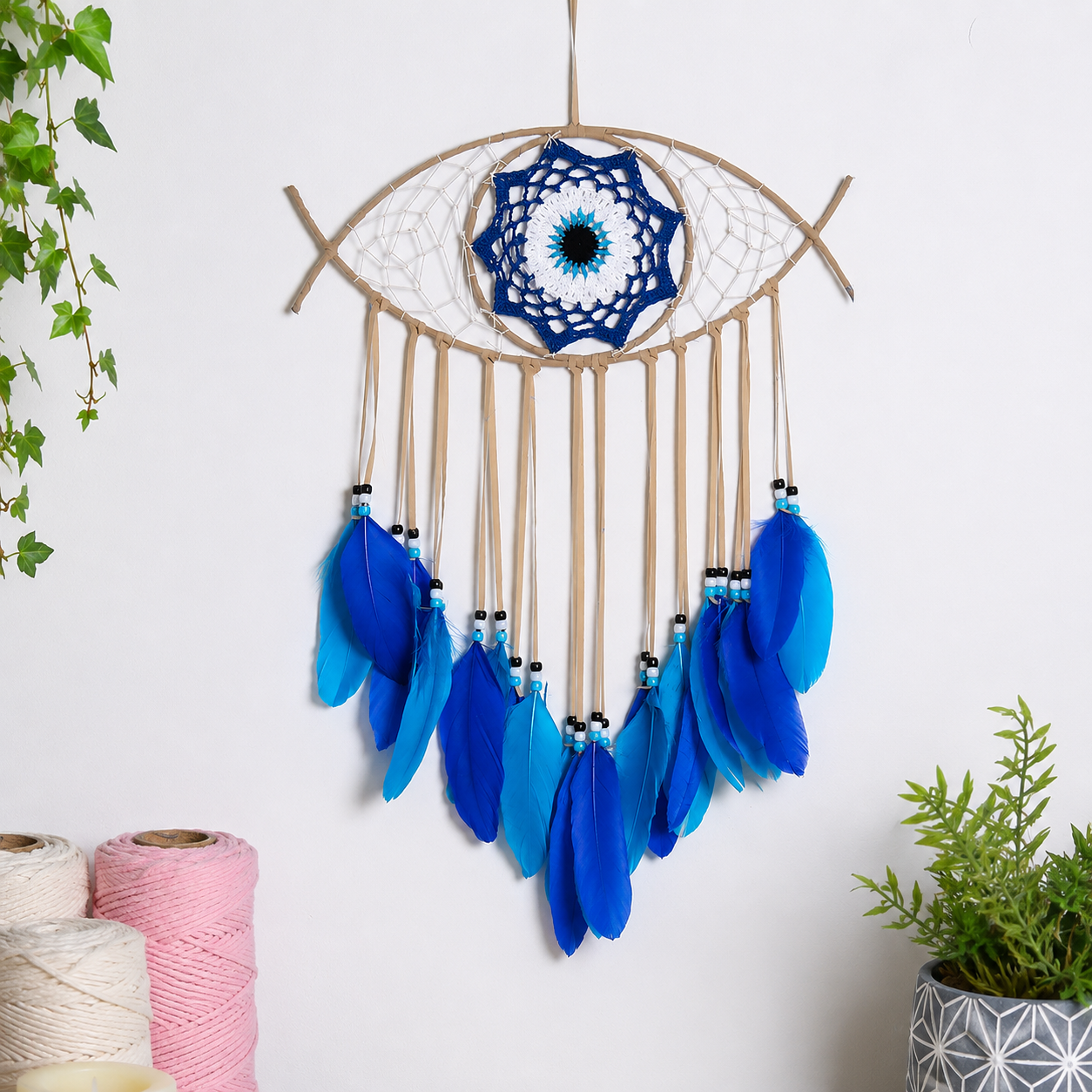 Evil Eye Dreamcatcher Wall Hanging