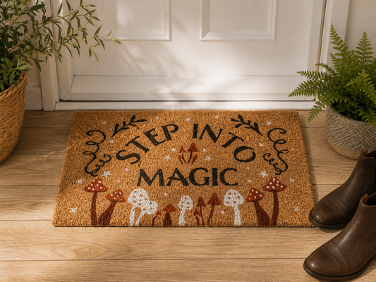 Step Into Magic Door Mat
