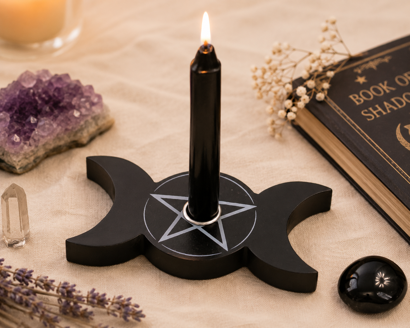 Triple Moon Spell Candle