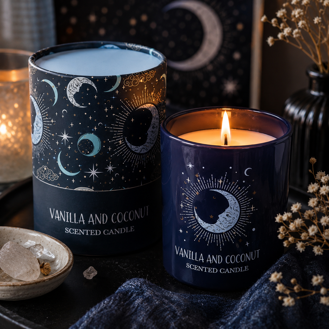 Blue Moon Vanilla & Coconut Candle