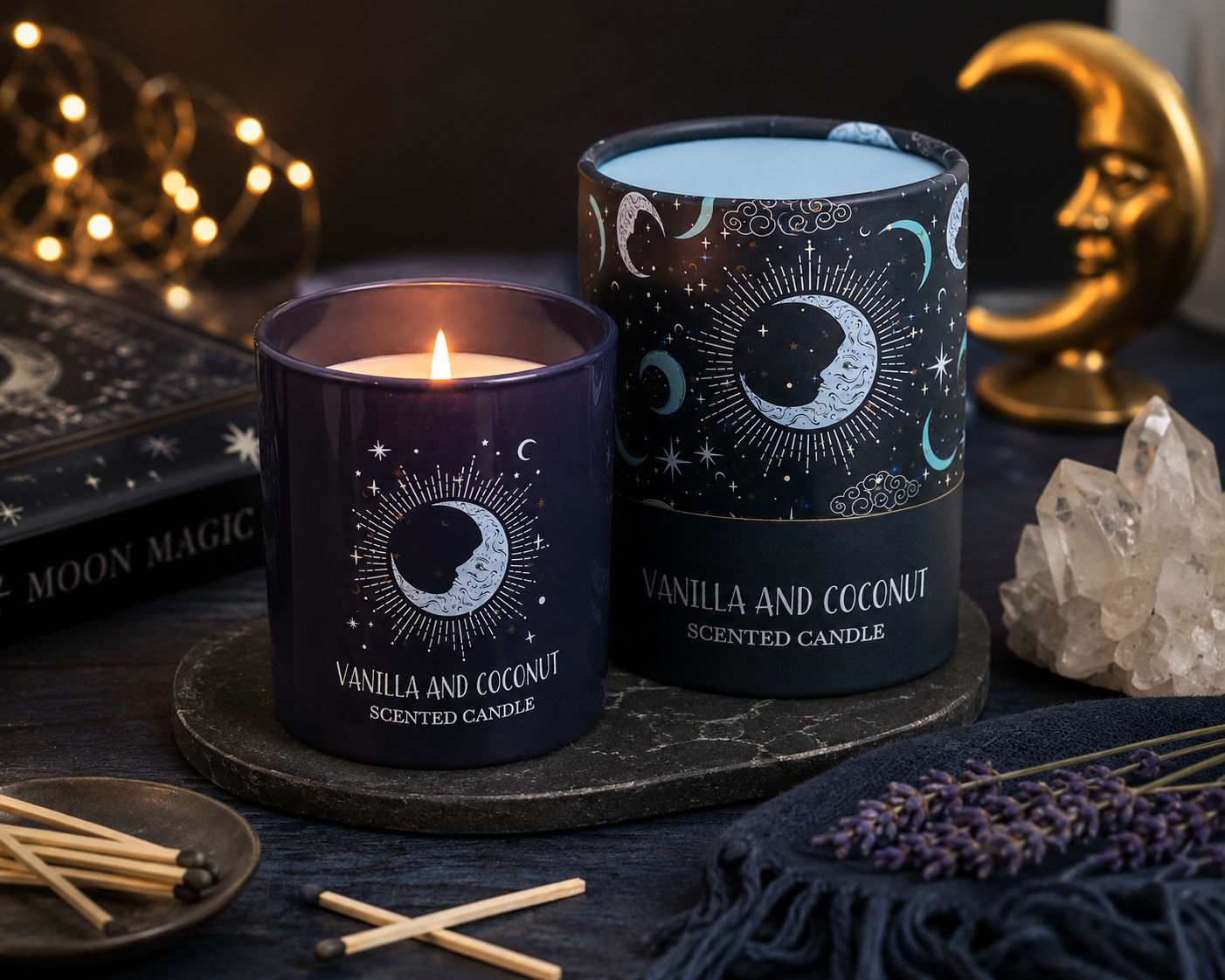 Blue Moon Vanilla & Coconut Candle