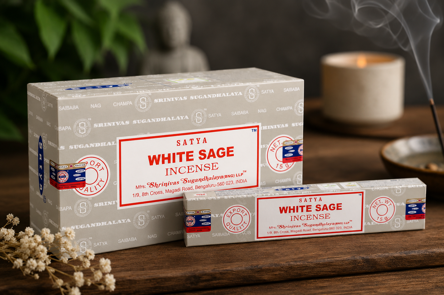 White Sage Incense by Satya - Perfect for Peace, Meditation & balance