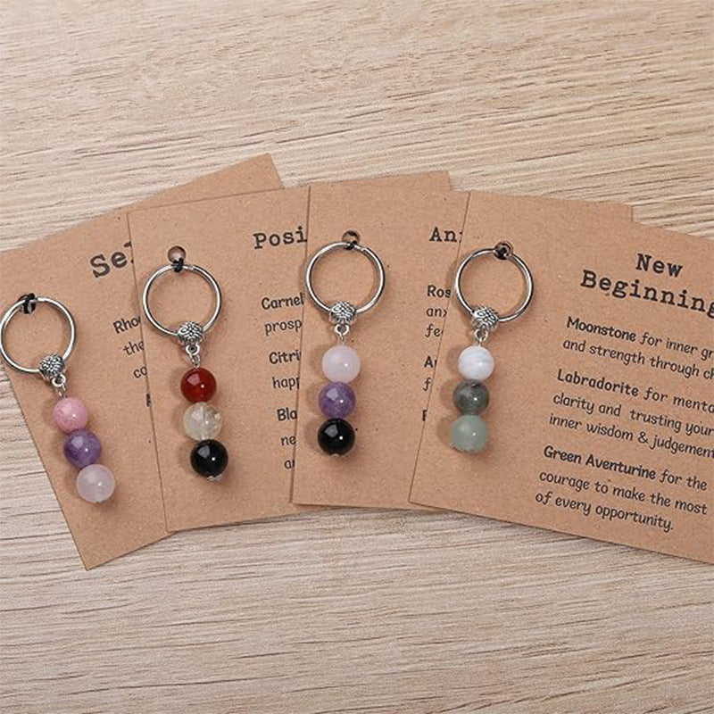 Crystal Intention Keychains
