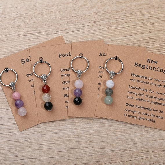 Crystal Intention Keychains