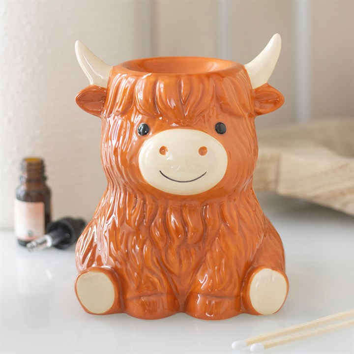 Highland Cow Ceramic Oil Burner and Wax Warmer