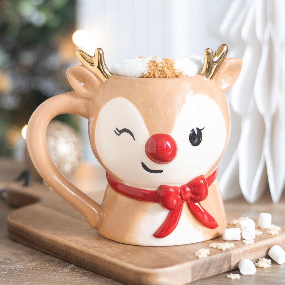 Ruby The Reindeer Mug & Socks Set