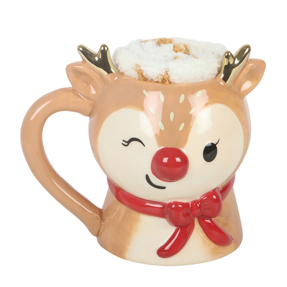 Ruby The Reindeer Mug & Socks Set