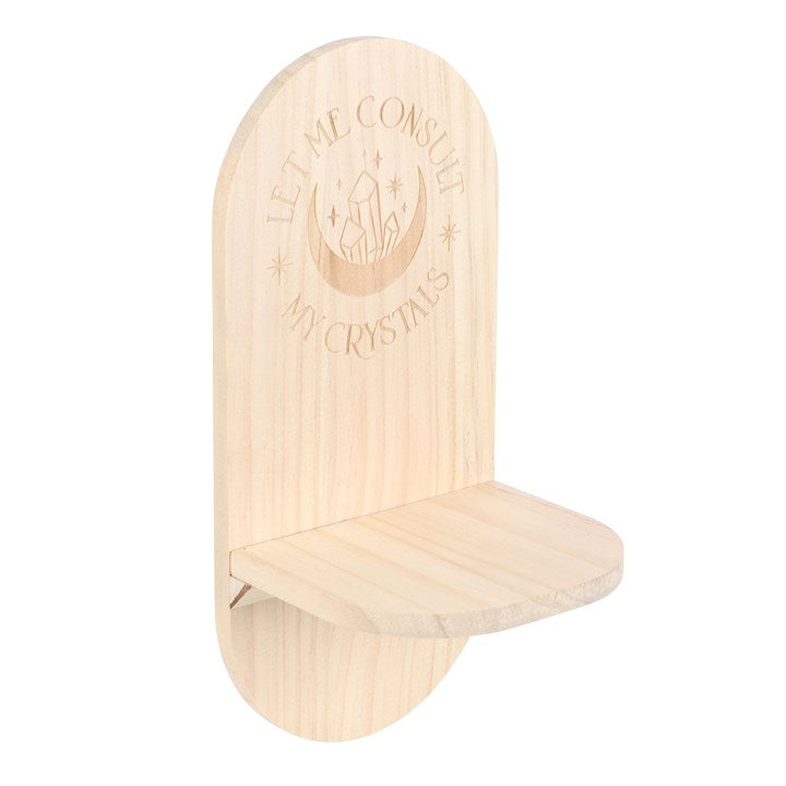 Natural “Let Me Consult My Crystals” Altar Shelf