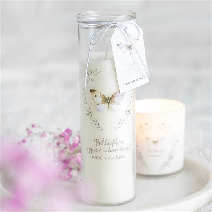 Butterflies Appear - Memorial Tube Candle