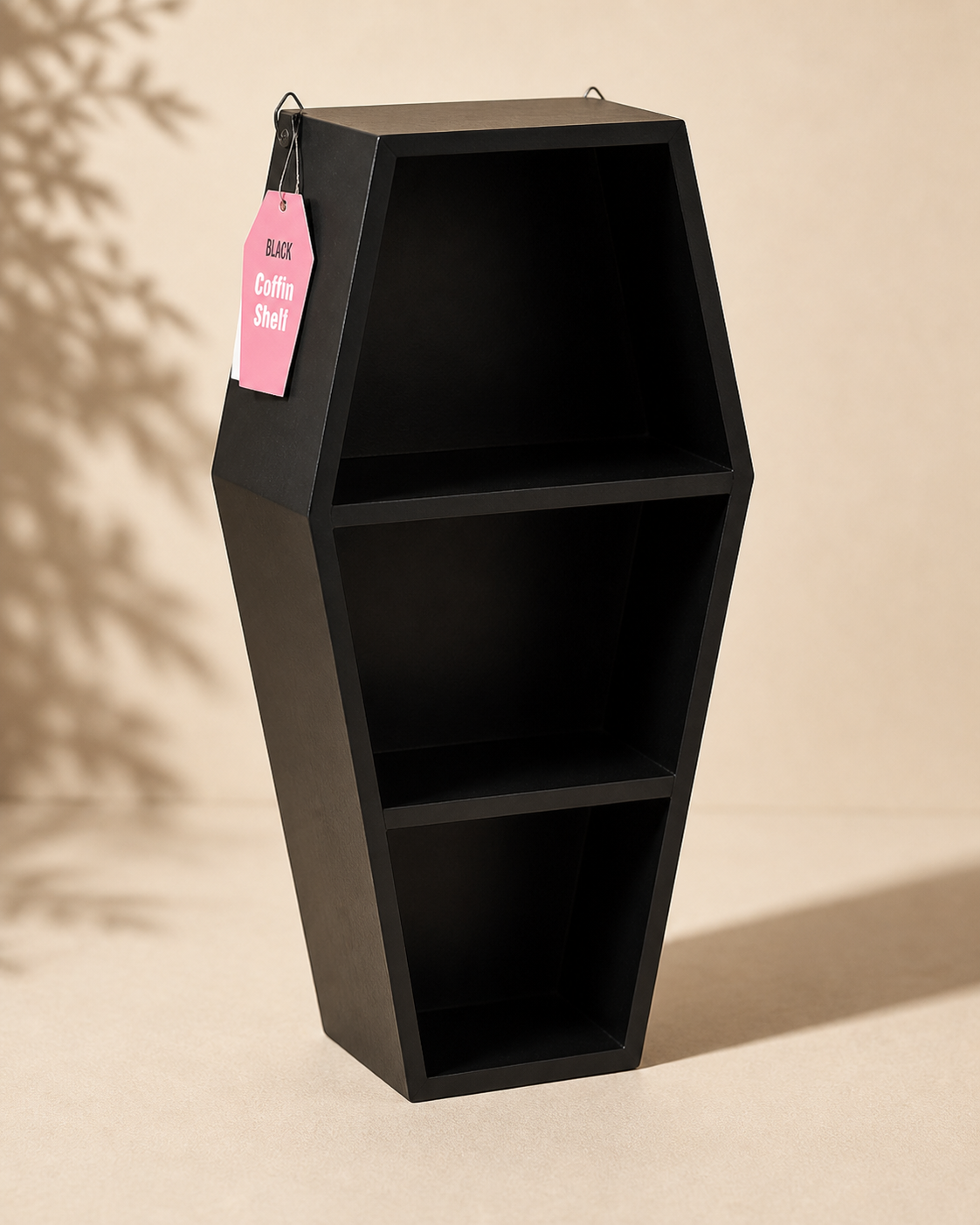 Small Black Coffin Shelf