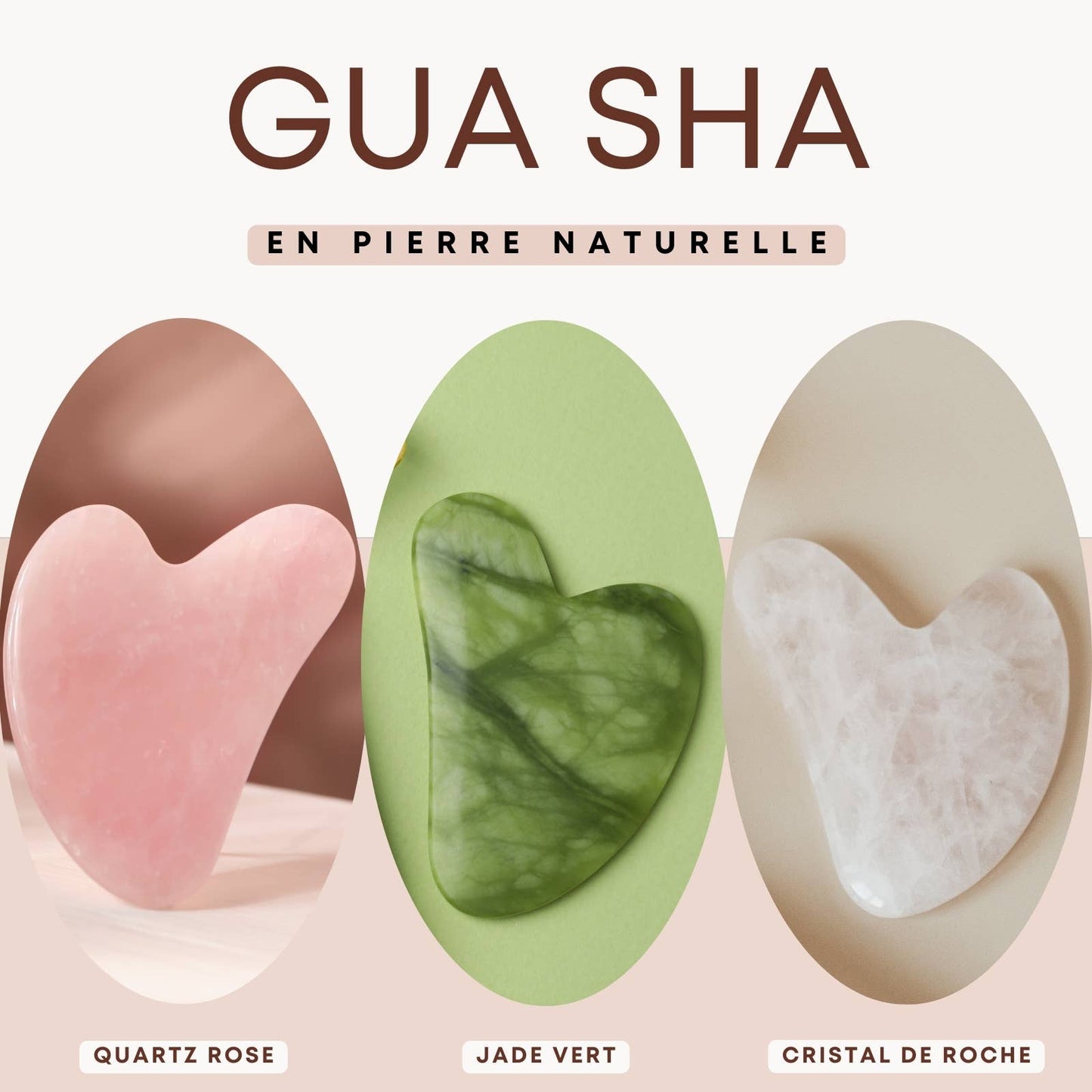 Gua sha beauty accessory | Green Jade Stone