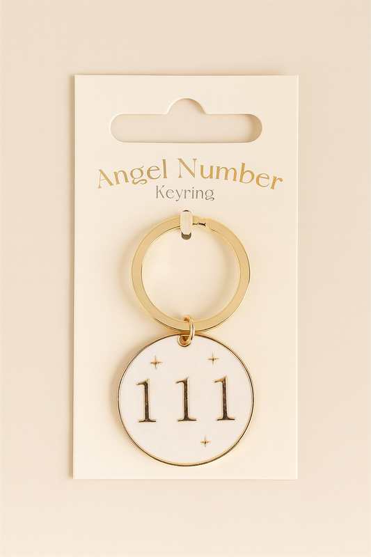 111 Angel Number Keyring