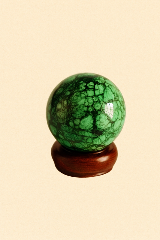 Malachite Crystal Sphere