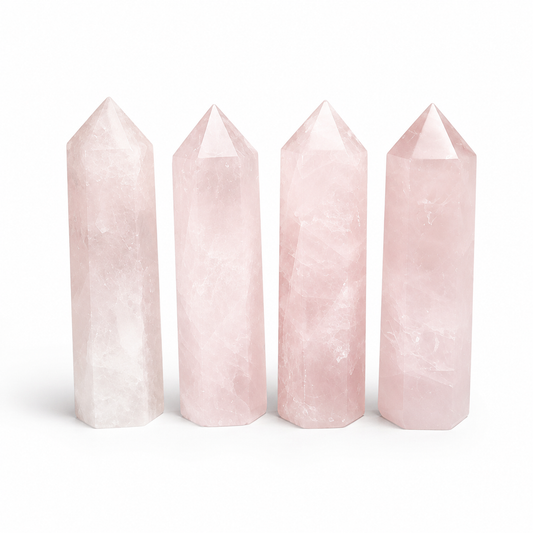 Rose Quartz Crystal Tower – 2.5–3"