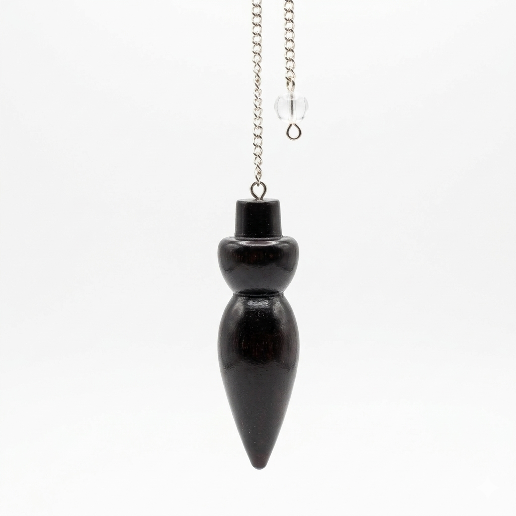 Natural Dark Wood Pendulum
