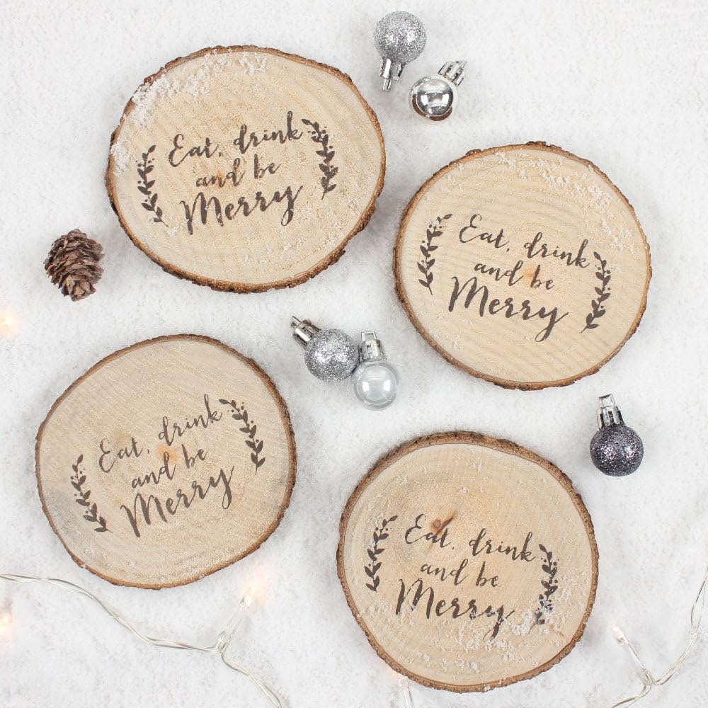 Eat, Drink & Be Merry Coasters