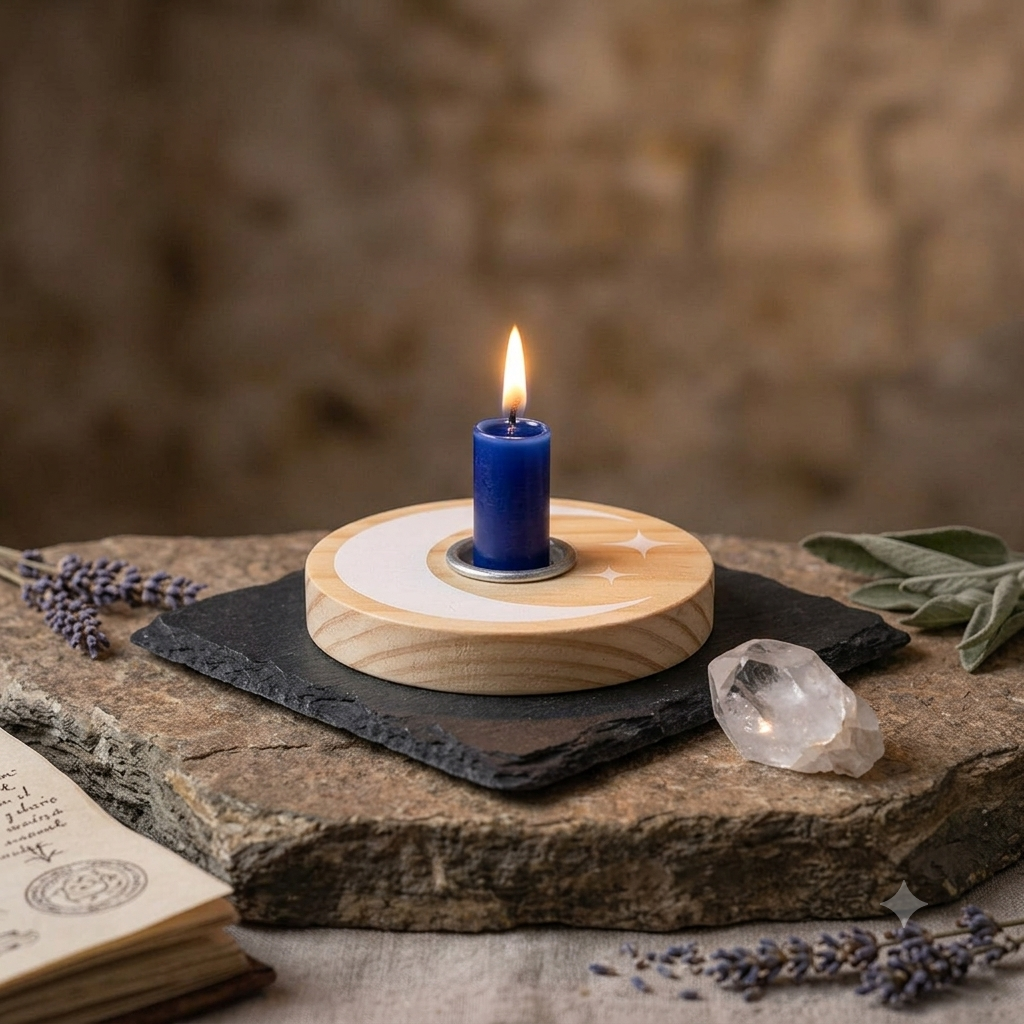 Mixed White and Natural Spell Candle Holders
