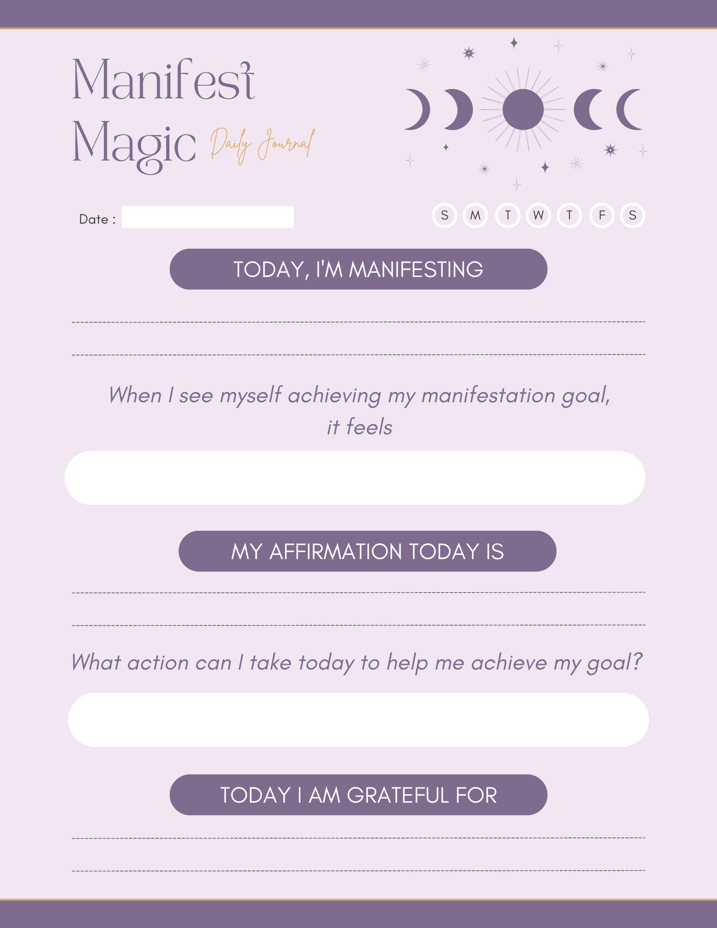 Manifest Magic - The Daily Journal