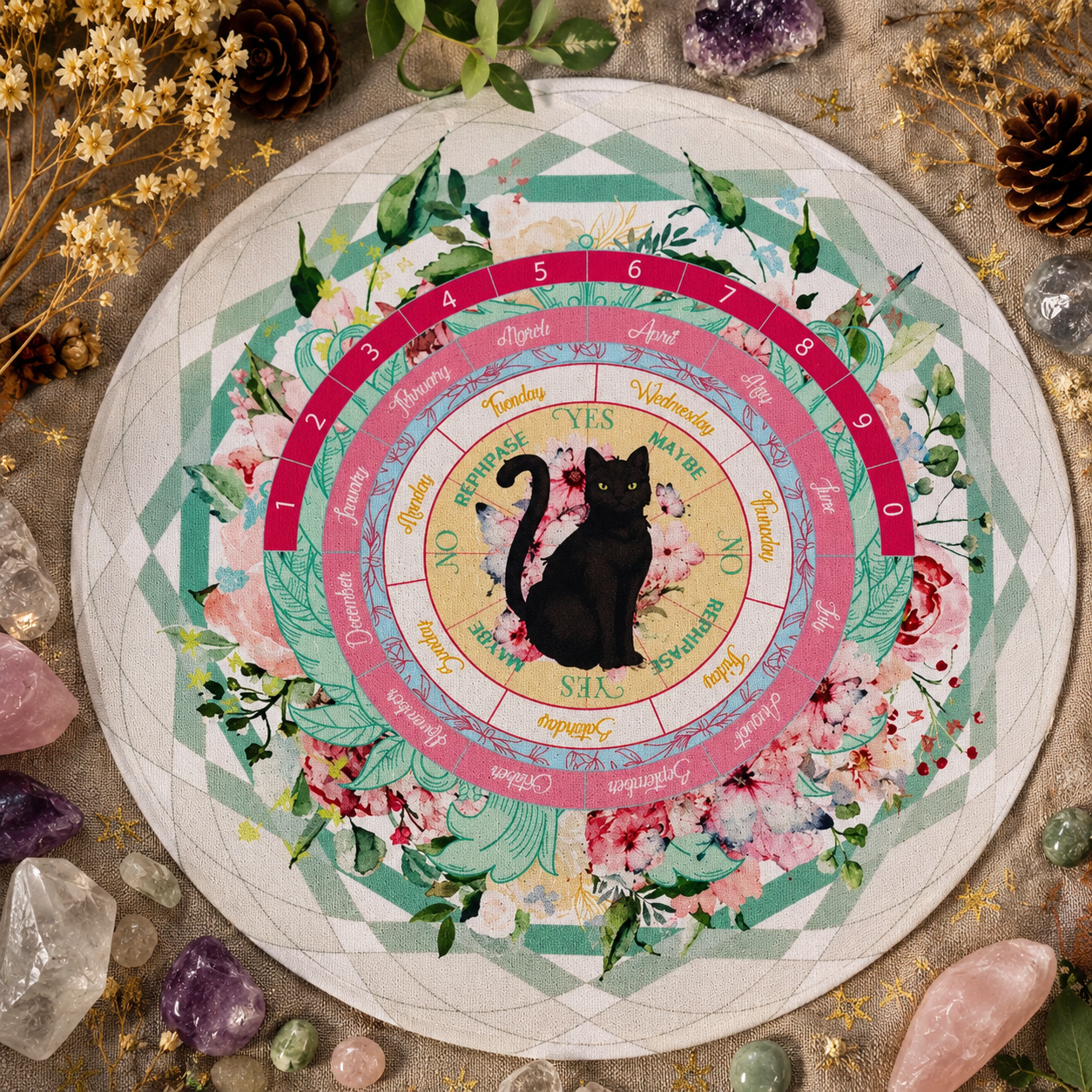 Black Cat Pendulum Mat