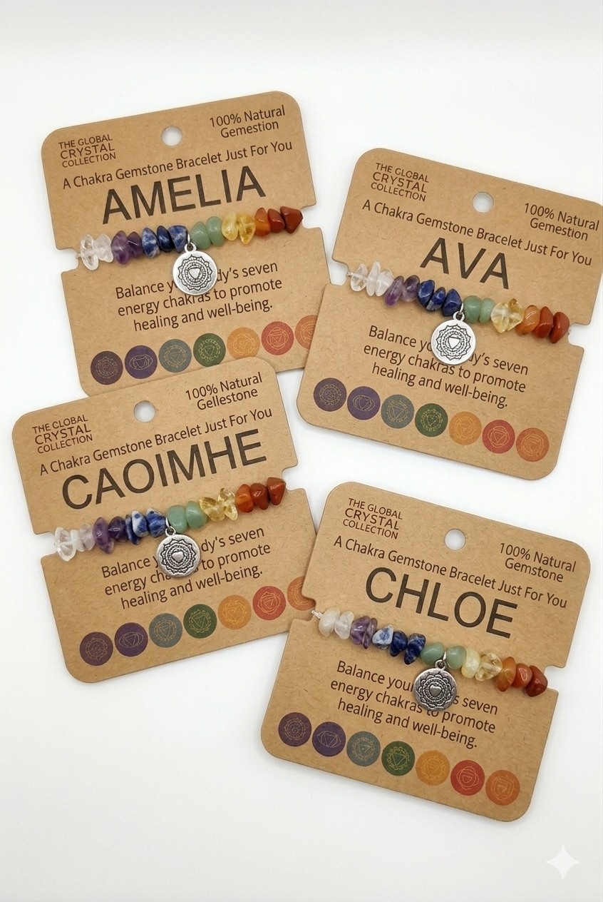 Stress Less Chakra Bracelets with Names