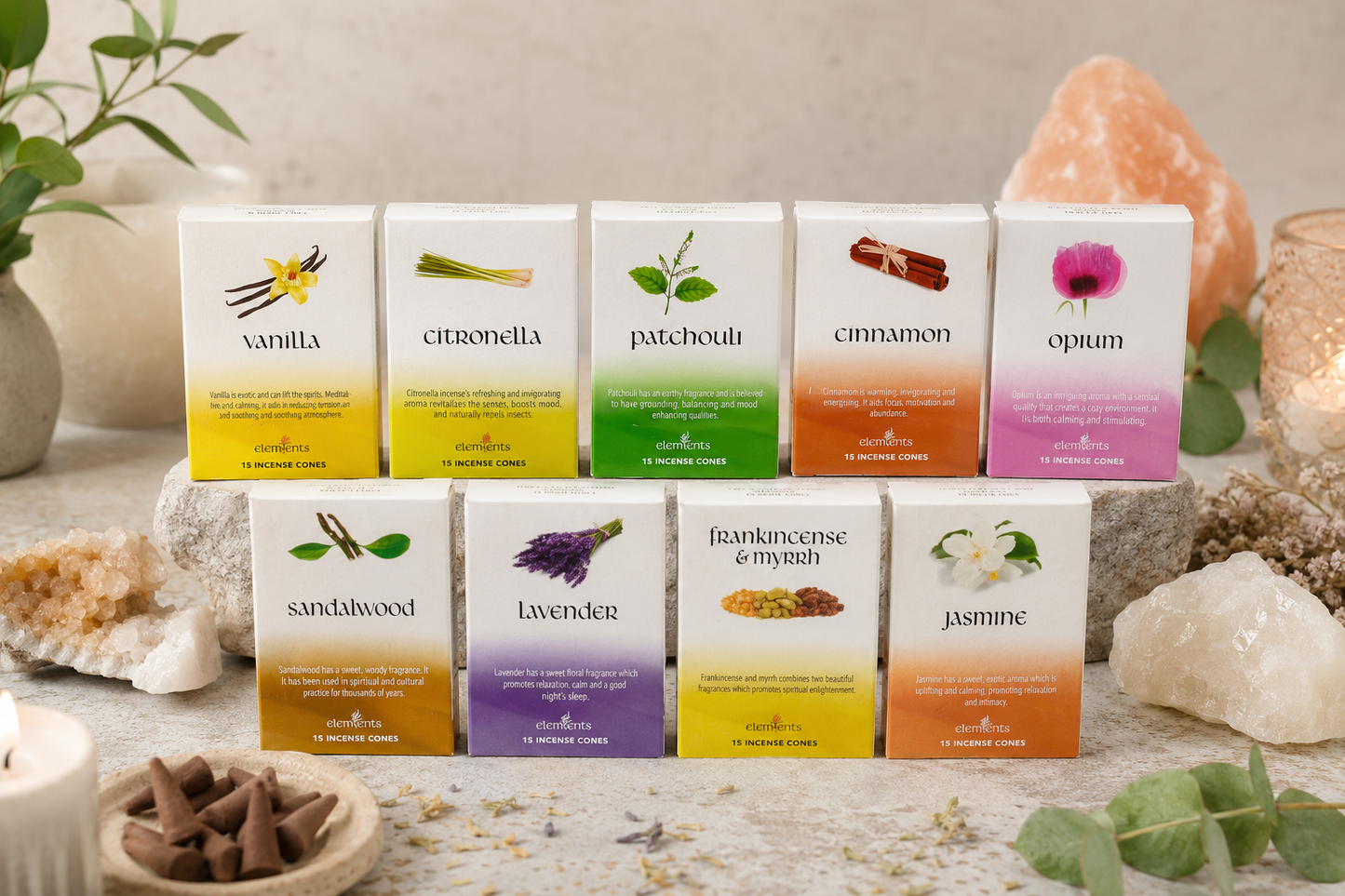 Elements Incense Cones